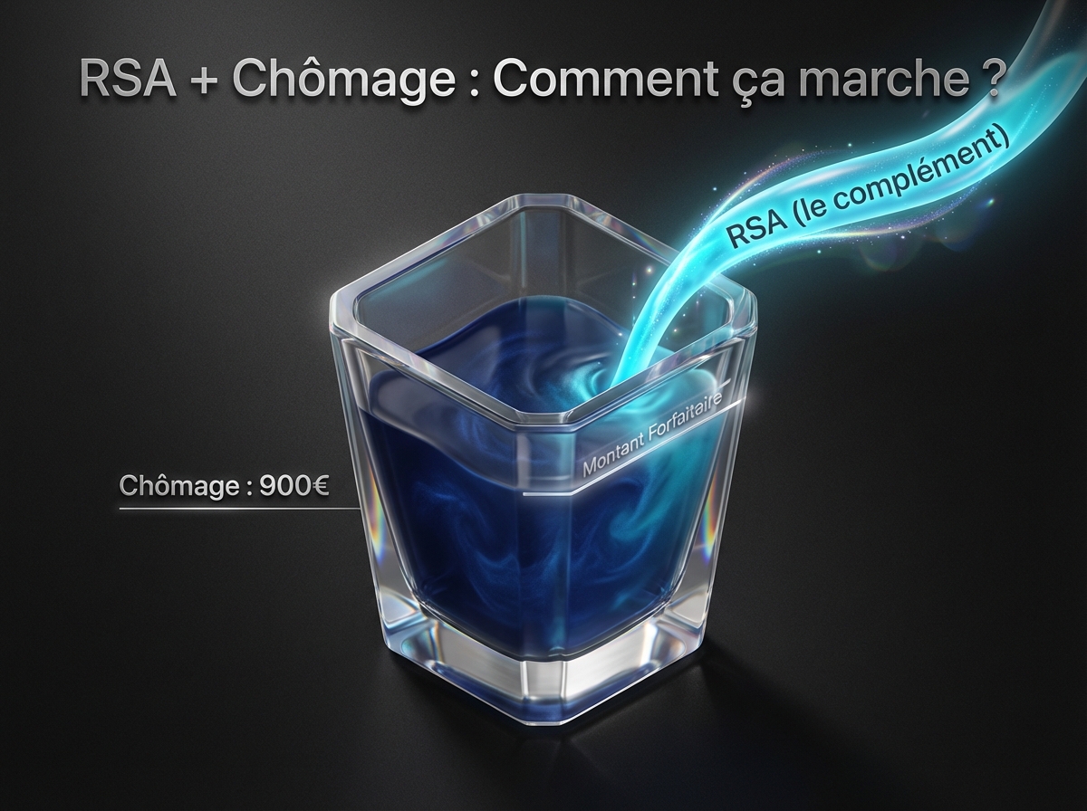 Infographie : RSA avec 900 euros de chômage : calculez vos droits