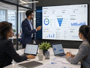 Des employés de bureau