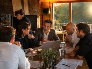 Réunion de professionnels de l’hôtellerie-restauration